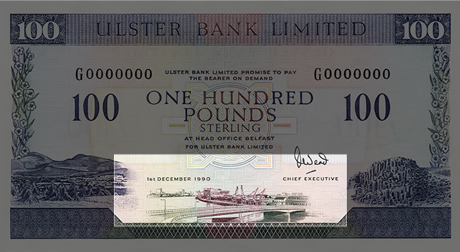 Front of note