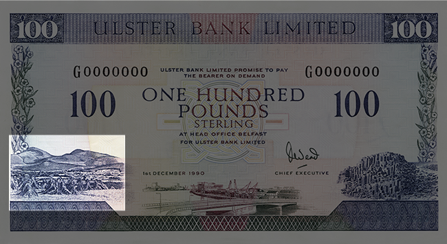 Front of note