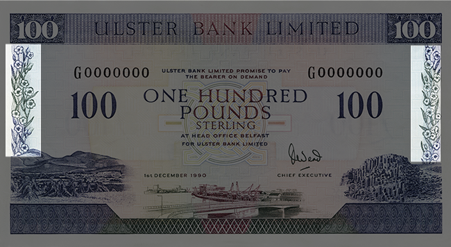 Front of note