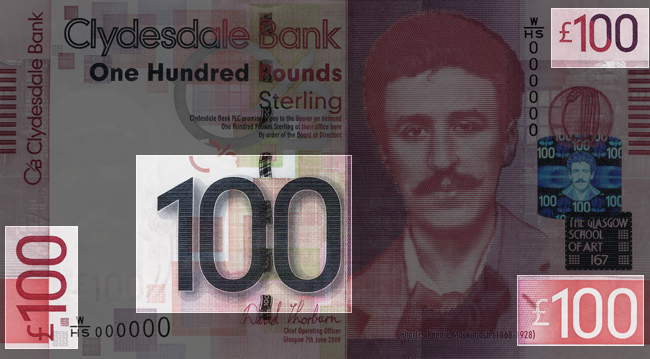 Front of note / Look / Denomination Numerals