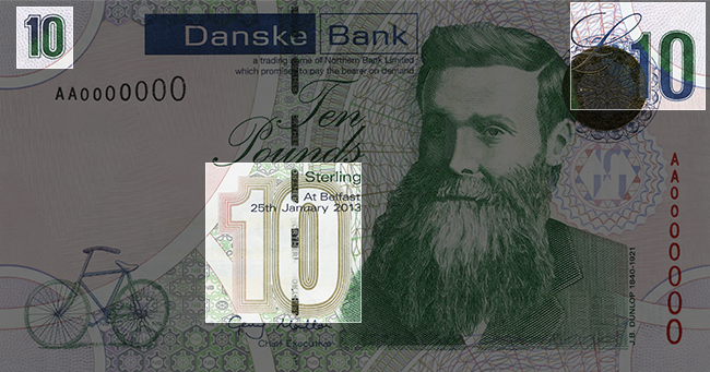 Front of note / Look / Denomination Numerals