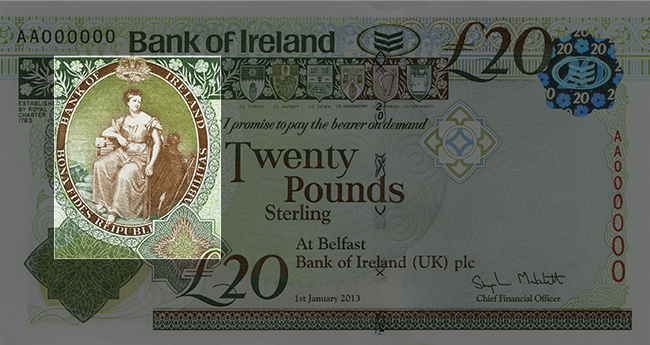 Front of note