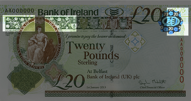 Front of note