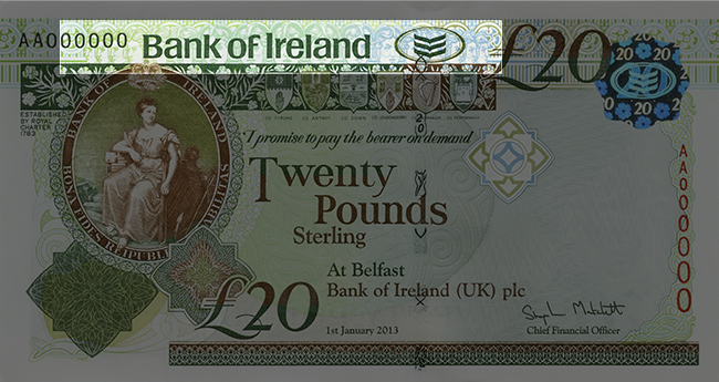 Front of note