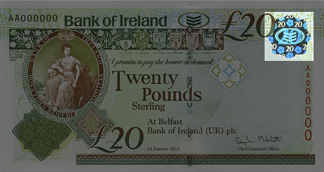 Front of note