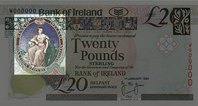 Front of note