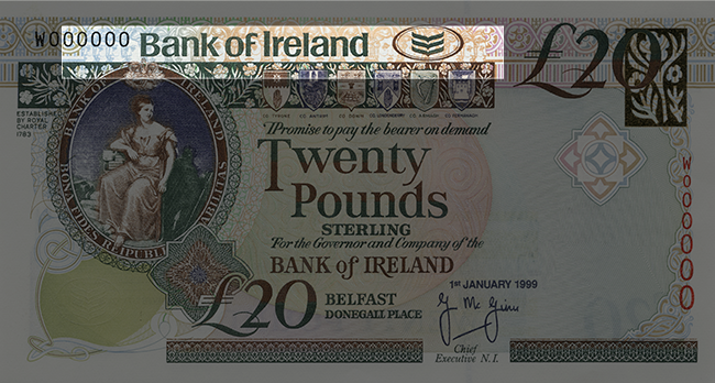 Front of note