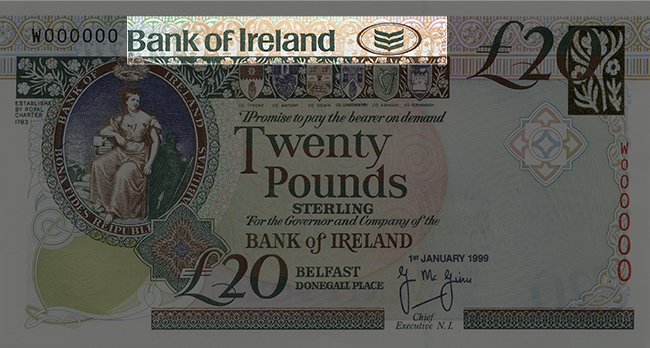 Front of note