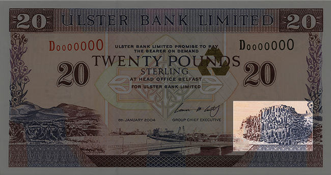 Front of note