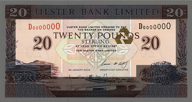 Front of note