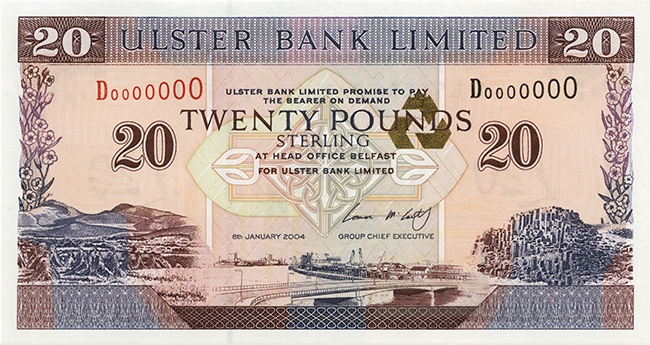 Front of note