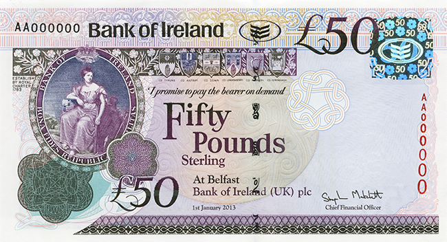 Front of note