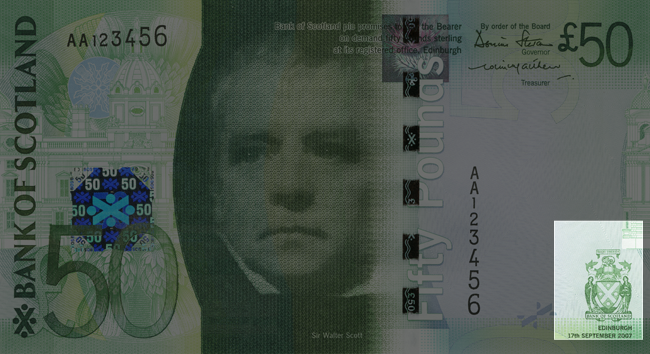 Front of note