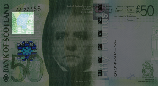 Front of note