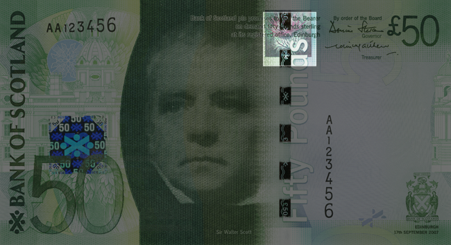 Front of note