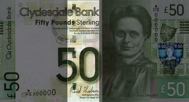 Front of note