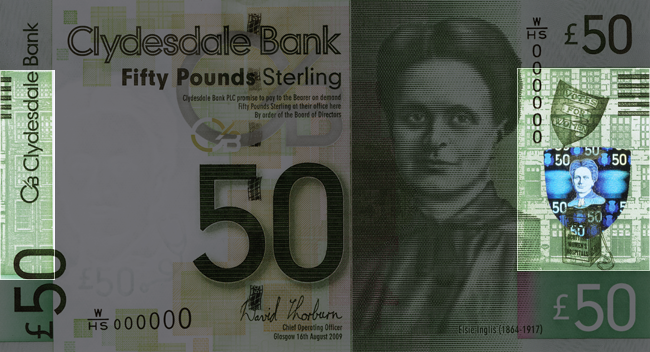 Front of note