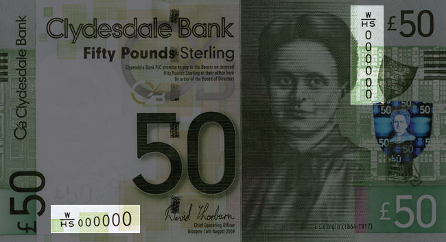 Front of note / Look / Serial Numbers